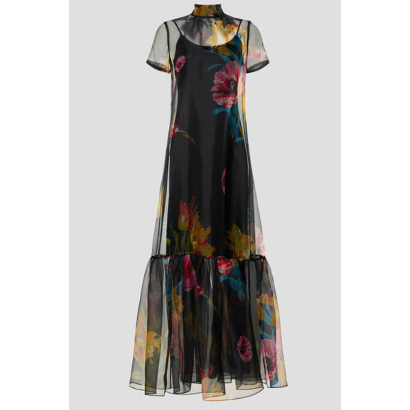 Staud Floral Organza Calluna Dress Size S - Picture 4 of 10